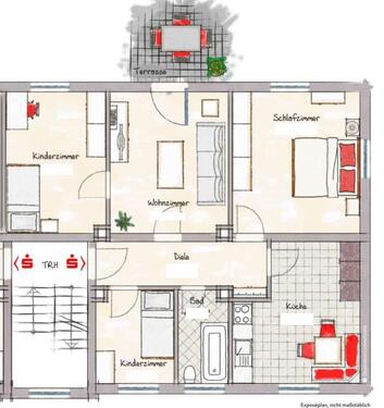 Foto - 4 Zimmer Wohnung mit 80qm in Viechtach - Zentrum - zu vermieten