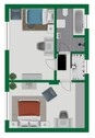 Grundriss-Skizze Obergeschoss - 