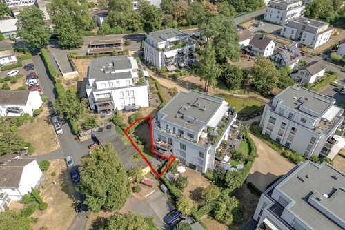 Luftbild - 3 Zimmer Erdgeschoßwohnung in Königswinter