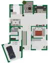 Grundriss-Skizze Erdgeschoss - 