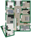 Grundriss-Skizze Untergeschoss - 