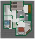 Grundriss-Skizze Obergeschoss - 