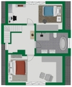 Grundriss-Skizze Dachgeschoss - 