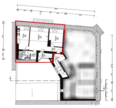 Grundriss Wohnung Nr. 13 - Sofort bezugsfreie Dachgeschoss-Wohnung in Denkmalschutz-Immobilie in Mülheim