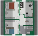 Grundriss-Skizze Obergeschoss - 