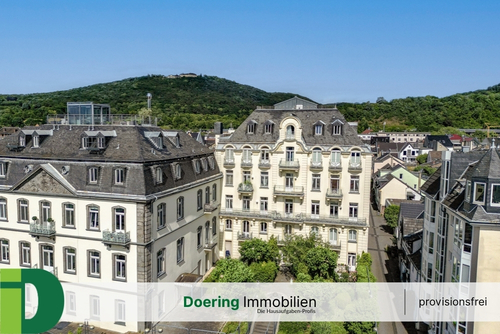 Luftbild - Top Eigentumswohnung mit Rheinblick, 2 Balkonen und Tiefgaragenstellplatz!