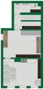 Grundriss-Skizze Kellergeschoss Hinterhaus - 