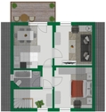 Grundriss-Skizze Obergeschoss - 
