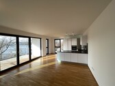 Wohn-Essbereich - Traumwohnung mit Rheinblick - 1.392,00&nbsp;EUR Kaltmiete, ca.&nbsp; 96,00&nbsp;m&sup2;&nbsp;Wohnfl&auml;che