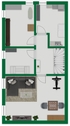 Grundriss-Skizze Untergeschoss - 