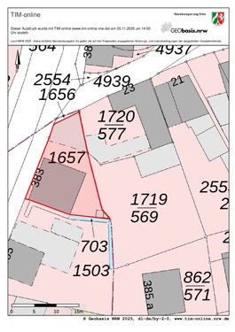 Grundstücksgrenze eingezeichnet 1 - 