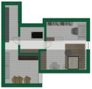 Grundriss-Skizze Dachgeschoss - 