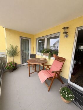 Balkon - Erdgeschoßwohnung mit 64,00 m&sup2; in Langenbrettach zum Kaufen