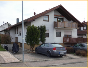 Aussenansicht von Westen - ++Freundliche 3 Zi.-EG-Wohnung m. Balkon u. Gartenanteil in Brettach++