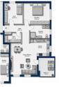 Grundriss Wohnung Nr. 6 - 3 Zimmer Etagenwohnung in Cham