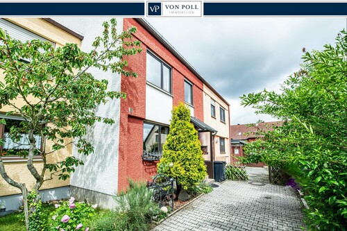 Aussenansicht - Charmantes Reihenmittelhaus mit eingewachsenen Garten in ruhiger Wohnlage
