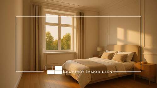 Visualisierung saniert - Großzügiges Wohnen in moderner Altbauetage