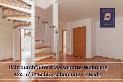 Wohnzimmer - Helle lichtdurchflutete Wohnung in Schloßchemnitz mit Loftcharakter