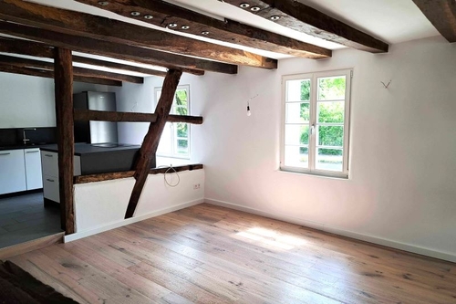 Essbereich mit Küche - 3.5 Zimmer Dachgeschoßwohnung zur Miete in Wülfrath