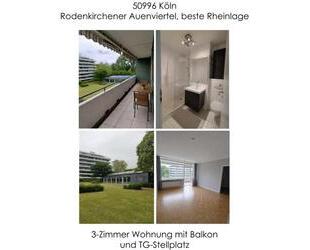Rodenkirchener Auenviertel, beste Rheinlage Moderne 3-Zimmer Wohnung mit Balkon und TG-Stellplatz (bezugsfrei ab 01.09.2026) - Köln
