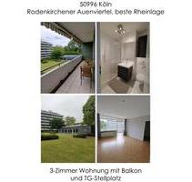Rodenkirchener Auenviertel, beste Rheinlage Moderne 3-Zimmer Wohnung mit Balkon und TG-Stellplatz (bezugsfrei ab 01.09.2026) - Köln