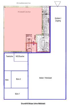 Grundriß­Skizze (ohne Maßstab, ohne Gewähr) - 