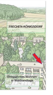 Foto - Helle, bezugsfreie 2,5-Zimmer Wohnung in Waldrandlage von Frechen-Königsdorf