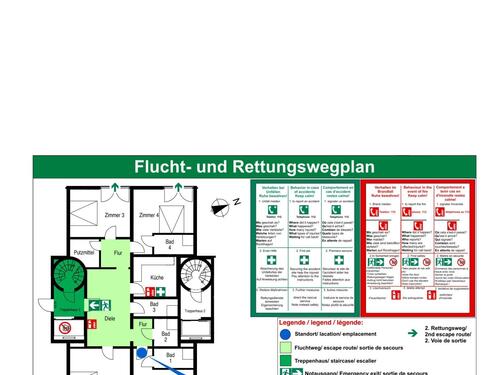 z_Grundriß, Rettungswegplan - 