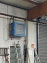 Gebläseheizung in der Lagerhalle - 