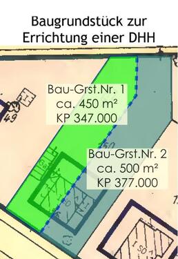 Baugrundstück, Übersichtsbild - Köln-Fühlingen Erstklassiges Baugrundstück zur Errichtung einer DHH, ca. 450 m²