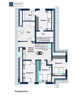 Dachgeschoss nach Umbau - 