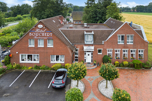 Luftbildaufnahme - 10 Zimmer Hotel, Pension, Gasthof in Rheine