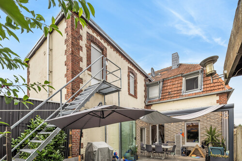 Rückansicht - 4 Zimmer Erdgeschoßwohnung in Rheine / Eschendorf