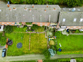 Luftbildaufnahme Draufsicht / Gartenbereich - 