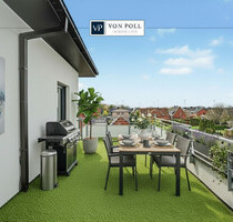 Sundowner auf der Dachterrasse genießen? - Neuwertige Penthousewohnung mit zwei Stellplätzen - Hörstel