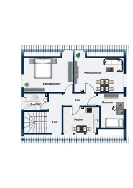 Dachgeschoss - Einfamilienhaus mit 140,00 m² in Dülmen / Hiddingsel zum Kaufen