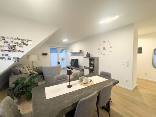 Ess / Wohnbereich - 3 Zimmer Dachgeschoßwohnung in Hopsten