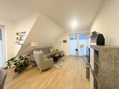 Wohnzimmer - Dachgeschoßwohnung mit 80,00 m² in Hopsten zur Miete