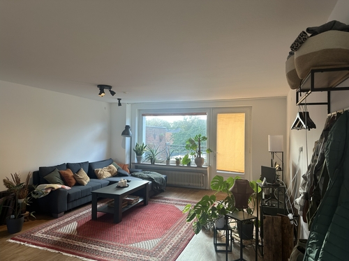 Wohnzimmer - große Oberwohnung im Zentrum von Aschendorf