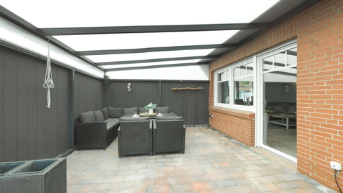 Terrasse - Einfamilienhaus mit 140,00 m&sup2; in Krummhörn zum Kaufen