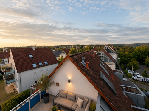 Ausblick aus dem Schlafzimmer - 