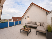 Südterrasse mit Dekobeispiel - 