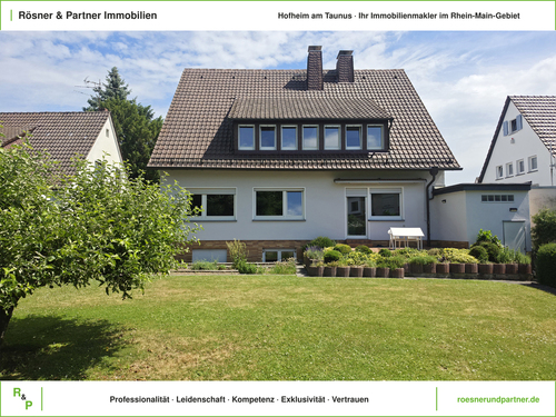 Gartenansicht - Freistehendes 1–2 Familienhaus in urbaner Wohnlage von Frankfurt-Rödelheim!