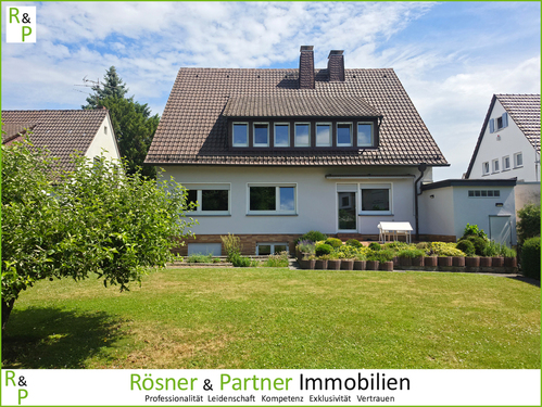 Gartenansicht - Freistehendes 1–2 Familienhaus in urbaner Wohnlage von Frankfurt-Rödelheim!