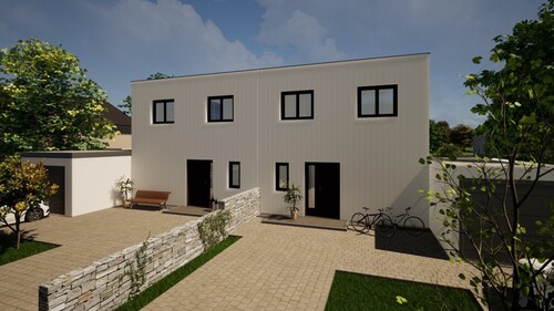 Straßenansicht - 1 Zimmer Doppelhaushälfte in Hofheim