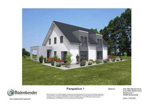 Gemello DH-SD-136-Perspektive 1.jpg - 5 Zimmer Doppelhaushälfte zum Kaufen in Hamburg