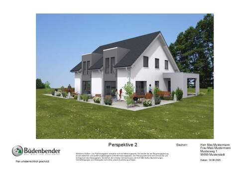 Gemello DH-SD-136-Perspektive 2.jpg - 7 Zimmer Doppelhaushälfte in Blankenhof