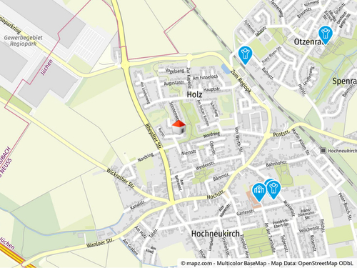 Lageplan - 4 Zimmer Einfamilienhaus zum Kaufen in Jüchen