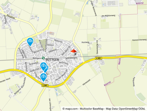 Lageplan - 4 Zimmer Reihenmittelhaus zum Kaufen in Kaarst / Büttgen