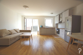 Wohnbereich mit offener Küche - Etagenwohnung mit 68,30 m&sup2; in Meerbusch zur Miete